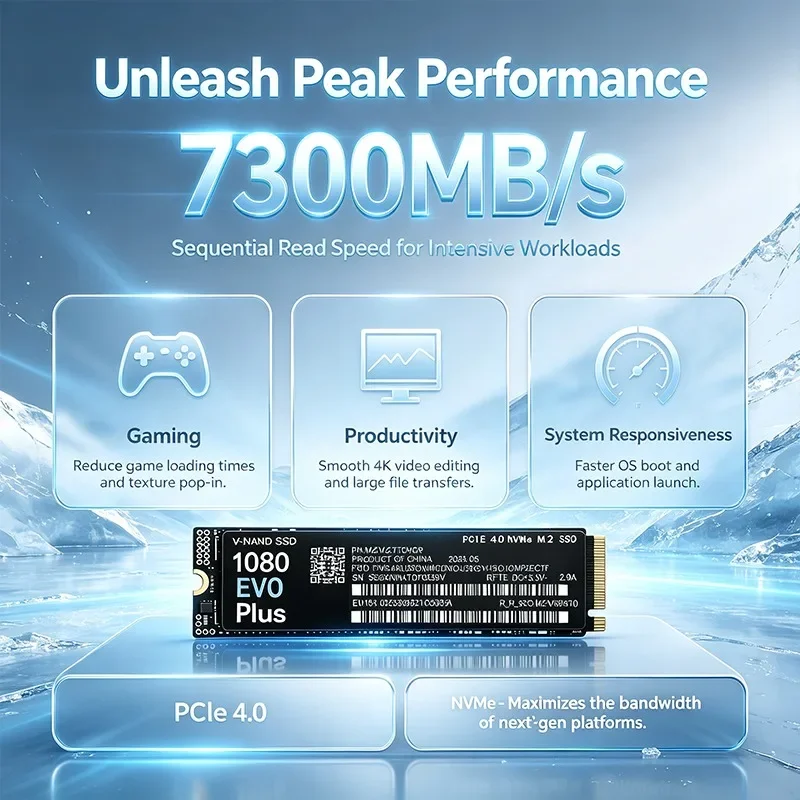 M.2 Nvme 4Tb Pcie 4.0 Ssd - Hochgeschwindigkeits-Original-NEU 1080 EVO Plus M.2 NVMe