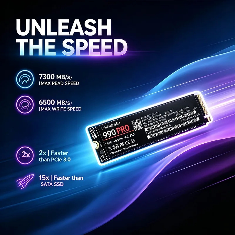 Original 990 PRO SSD 500GB-4TB – M.2 Nvme 4Tb Pcie 4.0 Ssd Bewertung und Preis