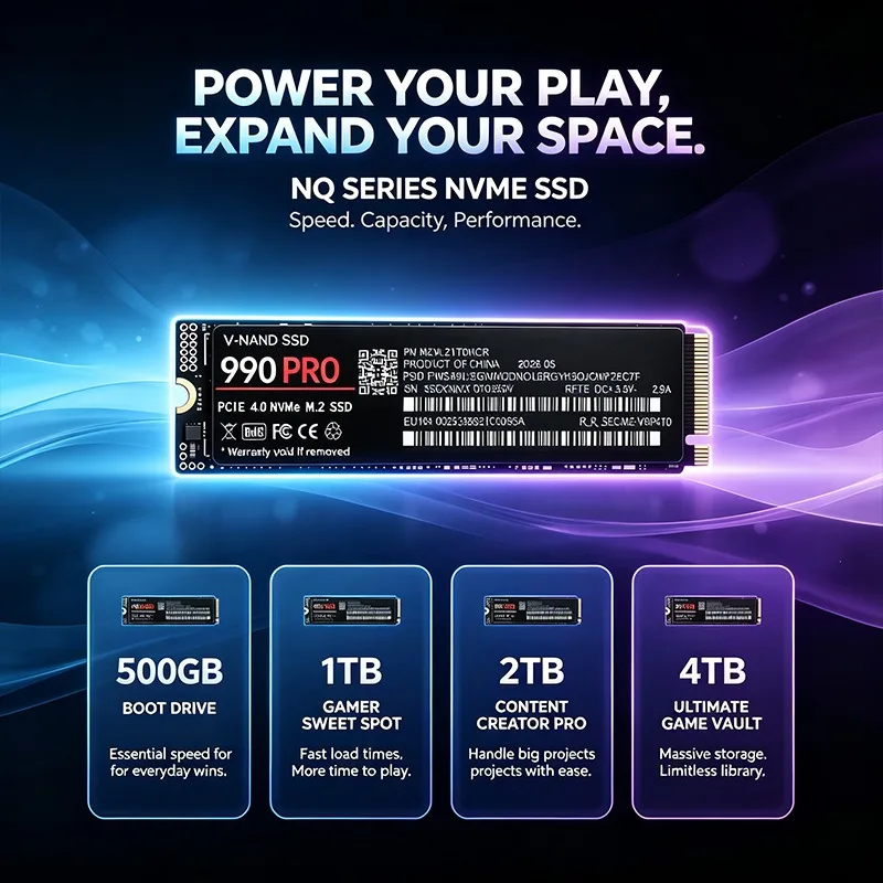 Original 990 PRO SSD 500GB-4TB – M.2 Nvme 4Tb Pcie 4.0 Ssd Bewertung und Preis