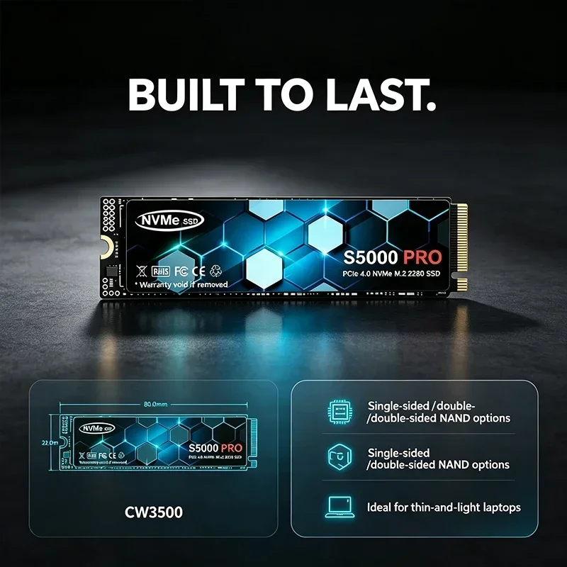 S5000 PRO M.2 SSD-Festplatte,  – M.2 Nvme 4Tb Pcie 4.0 Ssd Bewertung und Preis