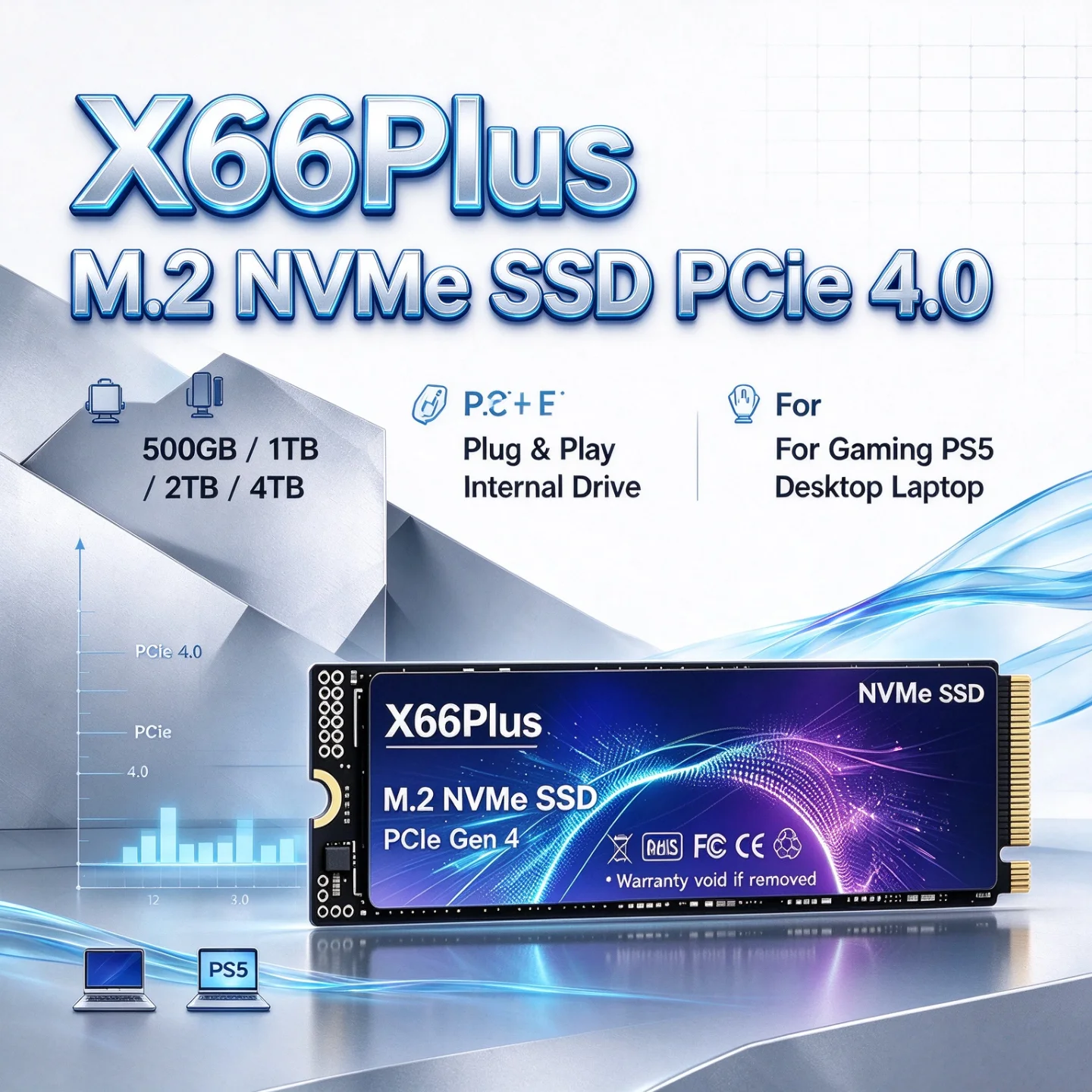 NVMe M.2 SSD PCIe 4.0 X66Plus: – M.2 Nvme 4Tb Pcie 4.0 Ssd Bewertung und Preis