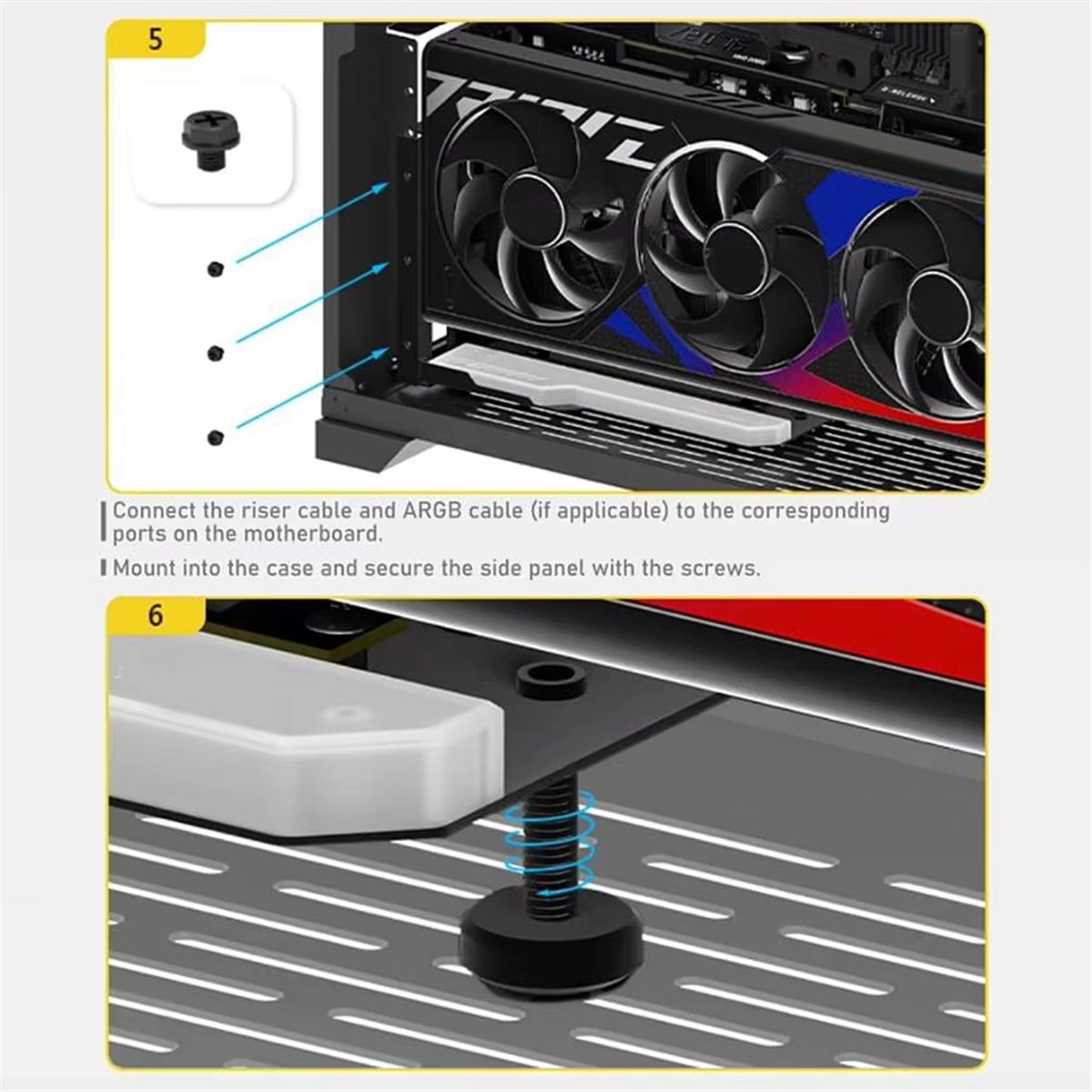 A14M Vertikale GPU-Montagehalt – Pcie 4.0 X16 Riser Cable 90 Degree Bewertung und Preis