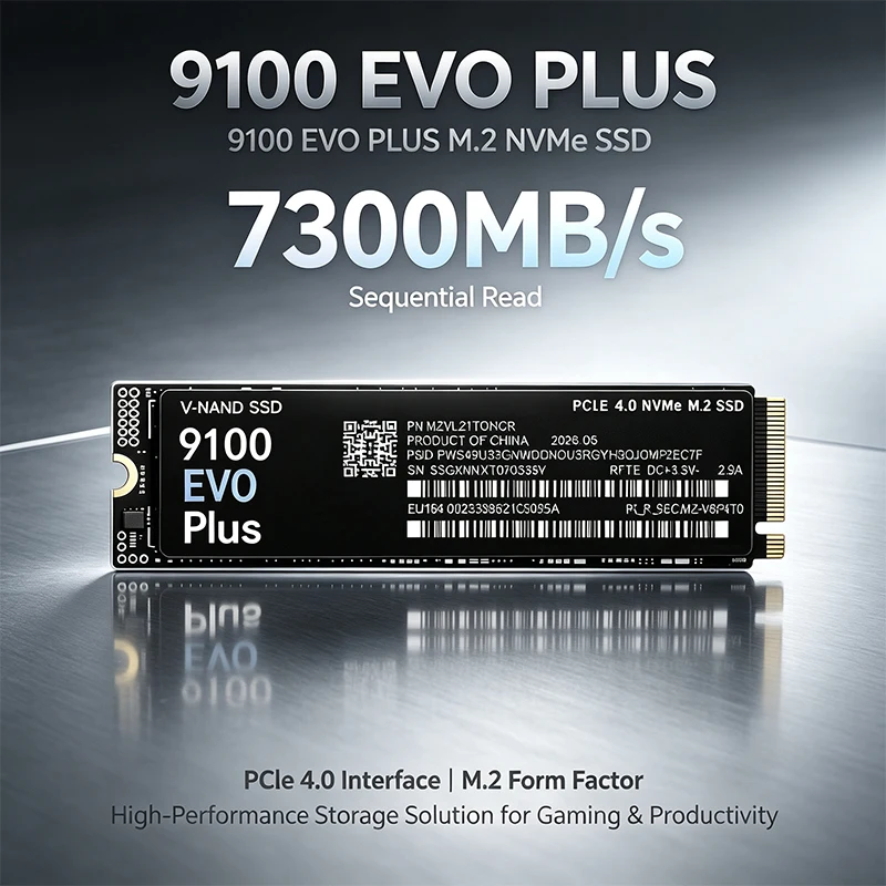 9100 EVO PLUS M.2 NVMe SSD – S – M.2 Nvme 4Tb Pcie 4.0 Ssd Bewertung und Preis