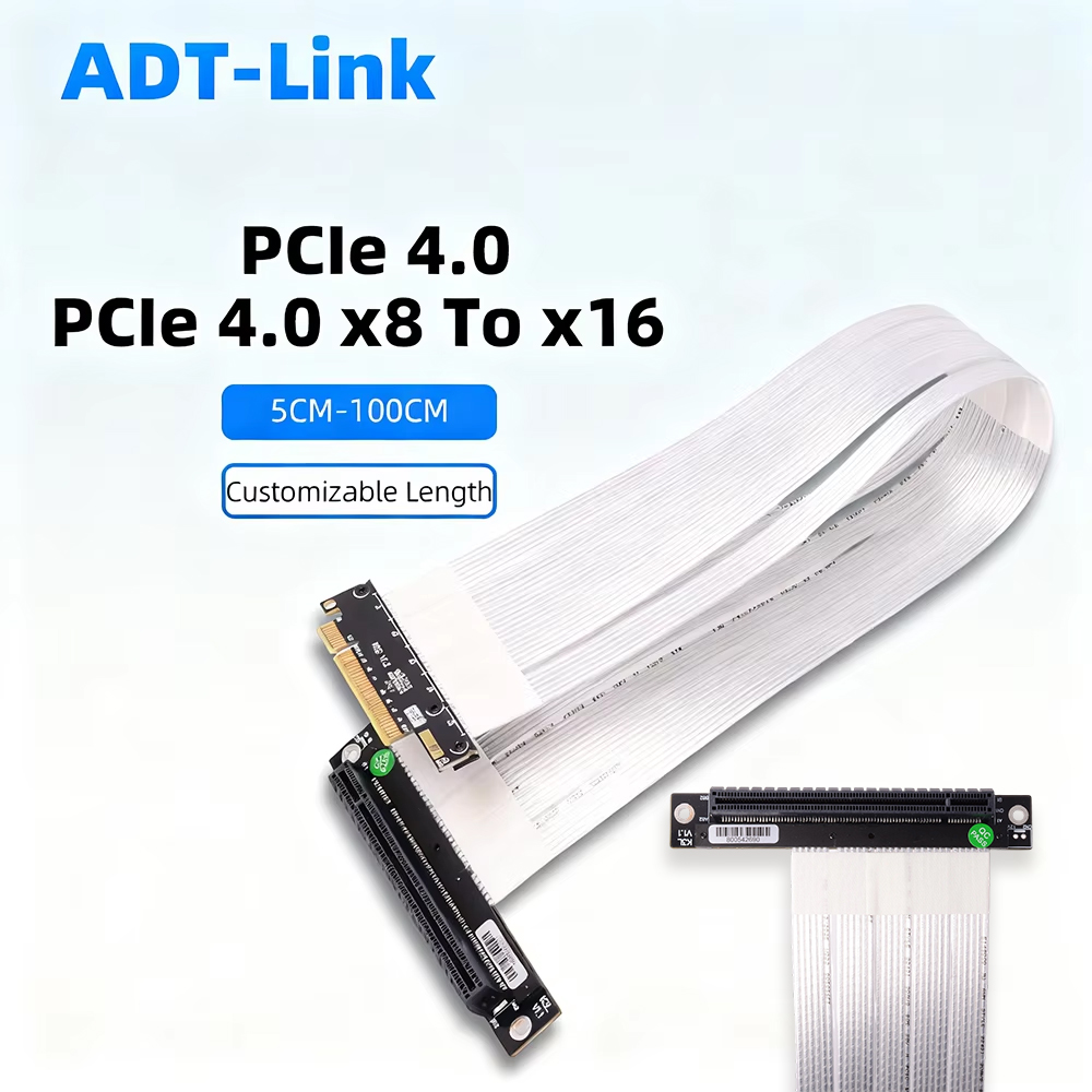 ADT-Link PCIE 4.0 / 3.0 X8 zu  – Pcie 4.0 X16 Riser Cable 90 Degree Bewertung und Preis